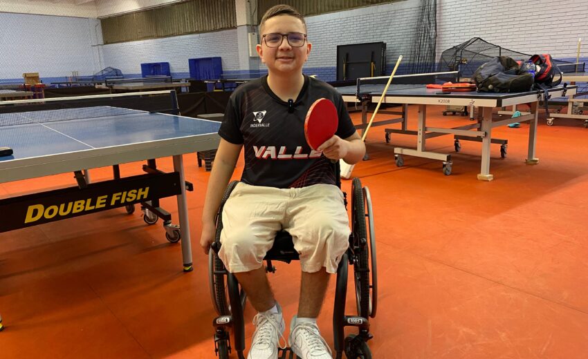 Juan Fernando Quintero, una promesa del Para Tenis de Mesa en el Valle del Cauca