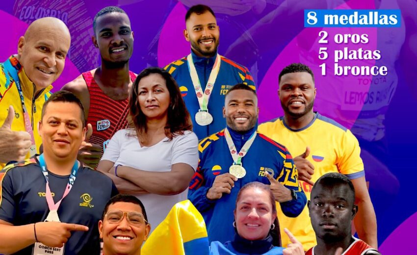 Vallecaucanos fueron protagonistas en histórica actuación de Colombia en Mundial de Para Atletismo